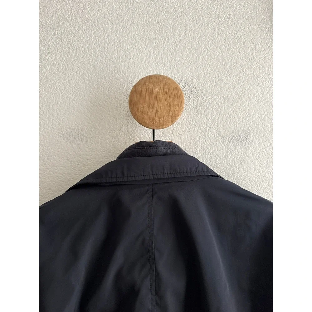 Massimo Dutti Mens Navy Blue Technical Blazer with Removable Bib Jacket